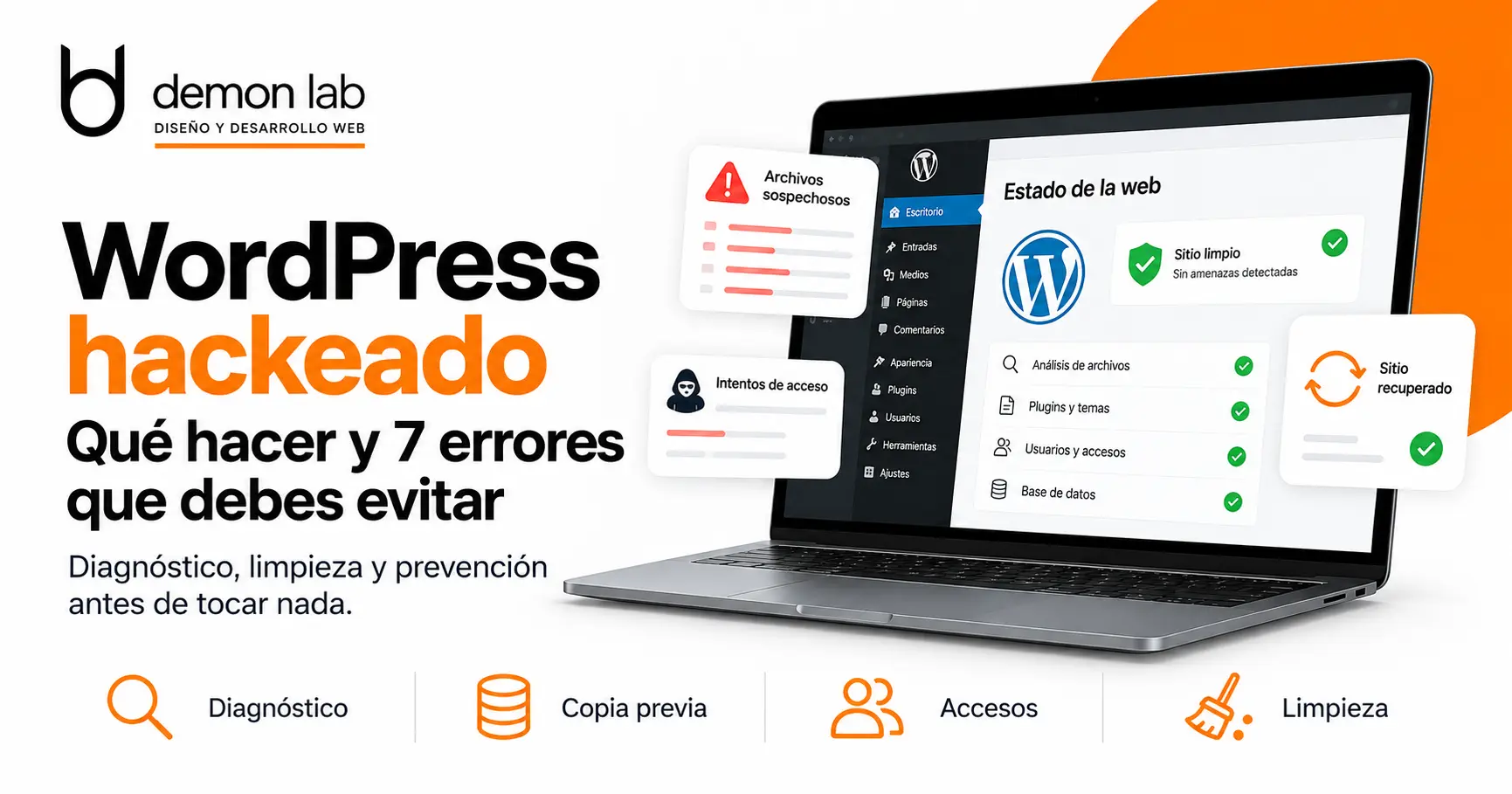 WordPress hackeado qué hacer para recuperar la web